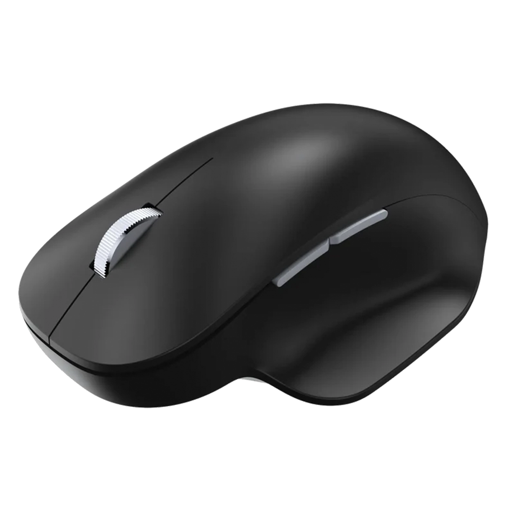 Multi-Device Bluetooth Ergonomic Computer Mouse, Curved Wireless Office Mouse With Thumb Support & Navigation Buttons