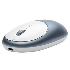 Slim Bluetooth Rechargeable Wireless Mouse, Minimalist Curved Computer Mouse For Office And Portable Workstation