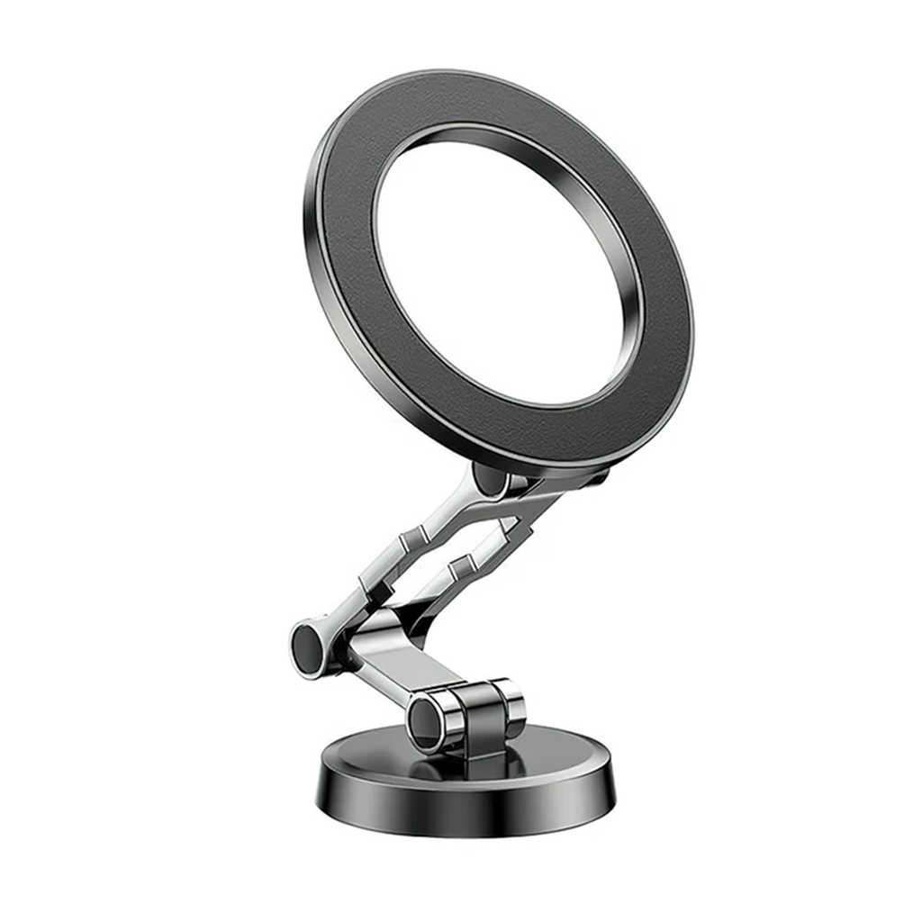 Multi-Angle Foldable Magnetic Dashboard Phone Mount, Adjustable Hands-Free Vehicle Smartphone Bracket