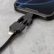 Load image into Gallery viewer, 4Ft 2-In-1 Switchable Connector Cord, Usb-C To Usb-C &amp; Lightning Multi-Purpose Charging And Sync Cable