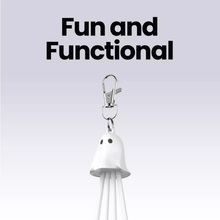 Load image into Gallery viewer, Ghost Shaped Multi Tip Charging Cord, Portable Keychain 3-In-1 Universal Charging Cable