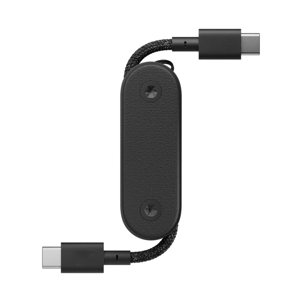 Foldable Usb-C To Usb-C Pocket Connection Cord, Compact Keychain High-Speed Charging Cable